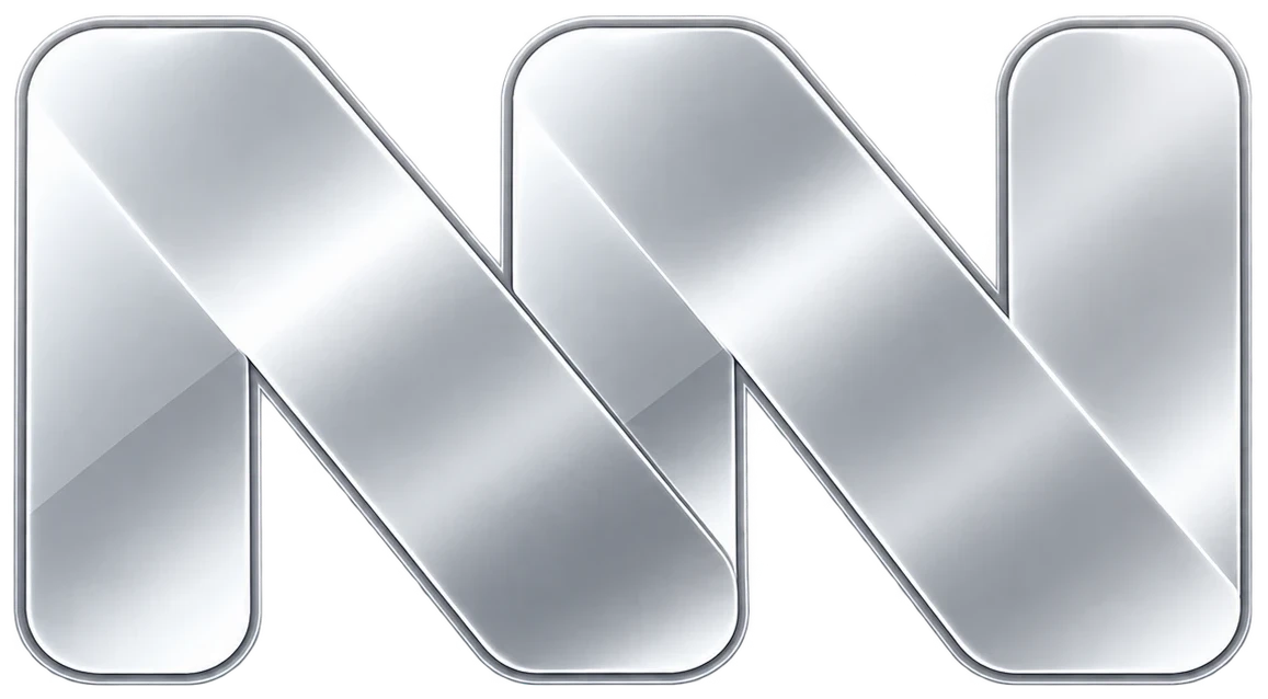 Satin silver logo on navy blue car paint